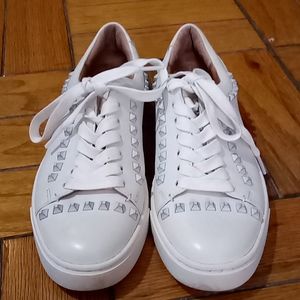Frye studded sneaker sz 6 white leather